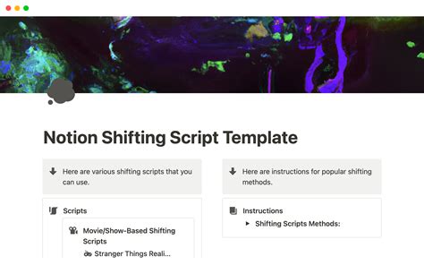 Notion script template customization